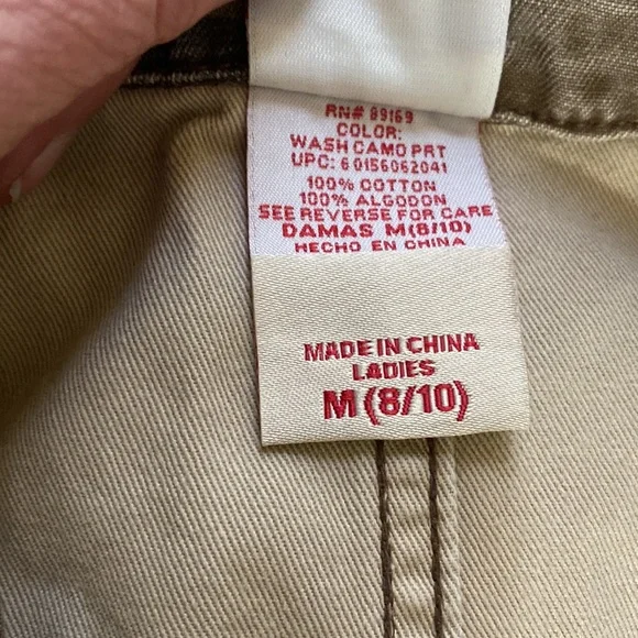 Faded Glory camo jeans jacket size 8/10 M - Picture 6 of 7